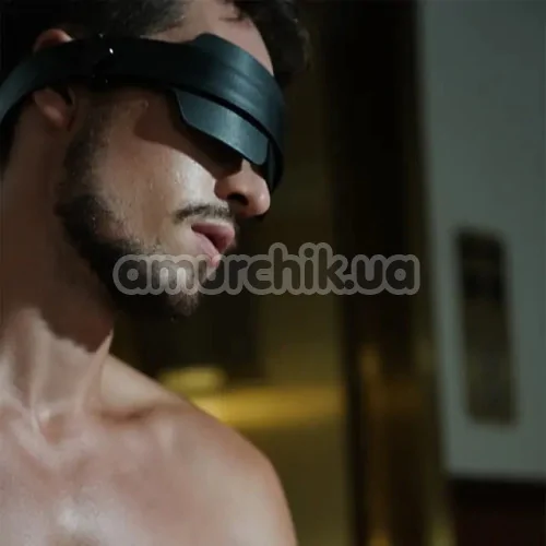 Маска Lockink Luxury Leather Blindfold Kit, черная