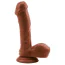 Фалоімітатор Rubicon Gentle Black Penis 7.5, коричневий - Фото №1