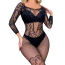 Комбінезон Star Night Cloud Net Bodystocking, чорний - Фото №6
