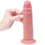 Фаллоимитатор Fantasy Toys Dildo With Movable Foreskin 21 cm, телесный - Фото №8