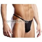 Труси-стрінги чоловічі Performance Microfiber V-Thong (модель BLM026), чорні - Фото №1