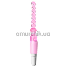 Анальный вибратор Vibrator с шариками, розовый - Фото №1