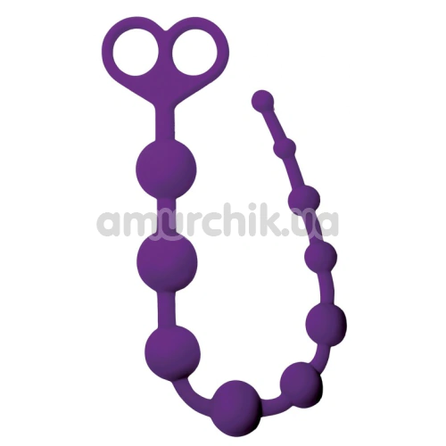 Анальний ланцюжок Virgite Essentials Anal Beads E3, фіолетовий - Фото №1 Анальний ланцюжок Virgite Essentials Anal Beads E3, фіолетовий - Фото №1