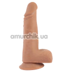 Фаллоимитатор T-skin Real Dick Beats, светло-коричневый - Фото №1
