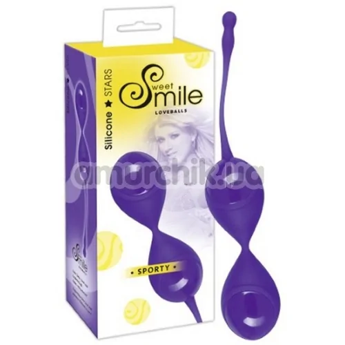 Вагінальні кульки Smile Loveballs Sporty, фіолетові