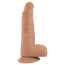 Фаллоимитатор T-skin Real Dick Beats, светло-коричневый - Фото №1