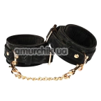 Фіксатори для рук Liebe Seele Boudoir Amor Handcuffs With Gold Hardware, чорні - Фото №1