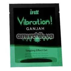 Збуджуючий гель з ефектом вібрації Intt Vibration Ganjah Tingling Effect Gel - Ганжа, 5 мл - Фото №1