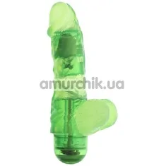 Вібратор Jelly Joy 20842, 15 см зелений - Фото №1