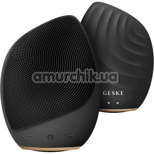 Ультразвуковая щетка для лица Geske Sonic Facial Brush 5 in 1, серая