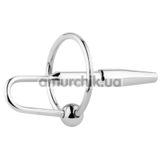 Уретральная вставка Metal Penis Plug No. 05, серебряная - Фото №1