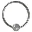 Эрекционное кольцо Sextreme Steel Glans Ring With Ball, 2.8 см - Фото №2