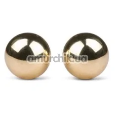 Вагінальні кульки Easy Toys Ben Wa Golden Exercise Balls 22 mm, золоті - Фото №1