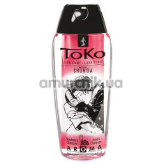 Оральний лубрикант Shunga Toko Strawberry Champagne - полуниця та шампанське, 165 мл - Фото №1