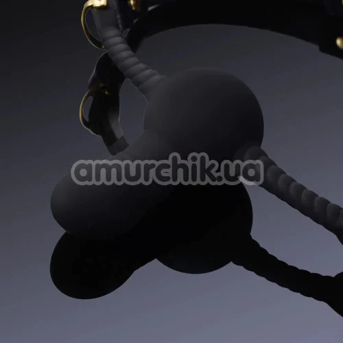 Кляп з фалоімітатором Upko Desire for Mouth Bondage Collection Dildo-shaped Mouth Gag, чорний