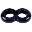 Эрекционное кольцо Get Lock Duo Cock 8 Ball Ring, черное - Фото №5