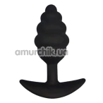 Анальна пробка Loveshop Silicone Cone Plug Large, чорна - Фото №1