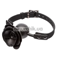 Кляп Forbidden Removable Rose Gag, черный - Фото №1