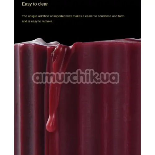Свеча Upko Low Temperature Wax Candle, бордовая
