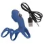 Насадка на пенис с вибрацией Smile Rechargeable Couples Sleeve, синяя - Фото №6