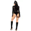 Костюм кошечки Leg Avenue Fierce Feline, черный: боди + маска + пояс с гартером - Фото №2
