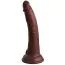 Фалоімітатор King Cock Elite 7 Dual Density Silicone Cock, коричневий - Фото №1