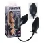 Анальный расширитель без присоски True Black Inflatable Anal Plug, черный - Фото №3