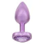Анальна пробка з фіолетовим кристалом Jewel Small Amethyst Heart Plug, фіолетова - Фото №2