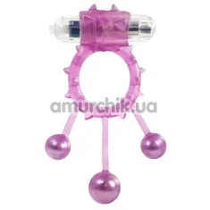 Віброкільце Linx Ball Banger Vibrating Cock Ring, рожеве - Фото №1