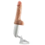 Вибратор с толчками и подогревом Dr. Skin Silicone Dr. Hammer 7, телесный - Фото №4