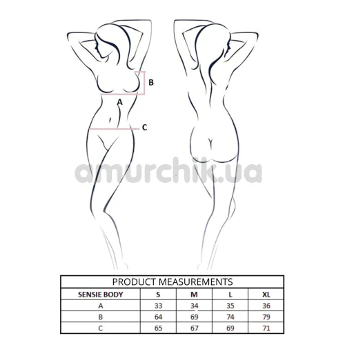 Боді Passion Free Your Senses Sensie, червоне