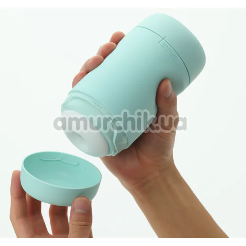 Мастурбатор Tenga Puffy Mint Green, бирюзовый