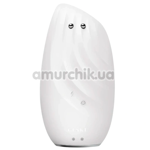 Щетка для лица Geske Sonic Thermo Facial Brush & Face-Lifter 8 in 1, белая