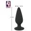 Анальна пробка Black Velvets Heavy Plug Small, чорна - Фото №3