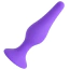Анальна пробка Alume Silicone Slim Tip Anal Plug L, фіолетова - Фото №2