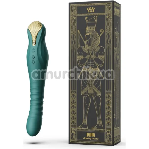 Вибратор для точки G Zalo King Vibrating Thruster, зеленый
