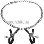 Затискачі для сосків Steamy Shades Adjustable Alligator Nipple Clamps, срібні - Фото №1
