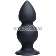 Анальная пробка Tom of Finland Weighted Silicone Anal Plug, черная - Фото №1
