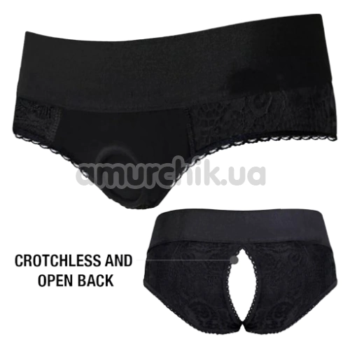 Трусики для страпона Strap U Lace Envy, черные