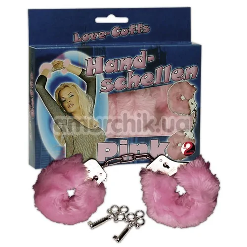 Наручники Handschellen Love Cuffs розовые