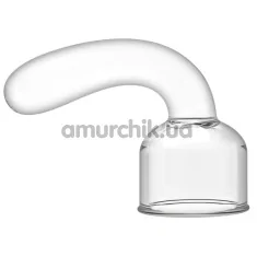 Насадка для вибромассажеров Power Head G-Spot Pleaser Wand Massager Head, прозрачная - Фото №1