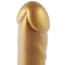 Фалоімітатор-насадка Hismith Golden Silicone Dildo 6.8, золотий - Фото №3