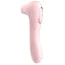 Симулятор орального секса для женщин с вибрацией Boss Series Rechargeable Sucking Massager, светло-розовый - Фото №3
