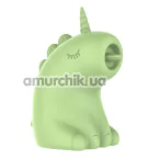 Симулятор орального секса для женщин с вибрацией Univibe Sexy Unicorn, салатовый - Фото №1