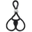Ерекційне кільце для члена Triple Ball And Cock Ring, чорне - Фото №1
