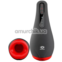 Мастурбатор с вибрацией, функцией всасывания и подогревом Otouch Airturn2 Masturbator, черный - Фото №1