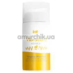 Збуджуючий гель з ефектом вібрації Intt Vibration Honey Tingling Effect Gel - мед, 15 мл - Фото №1