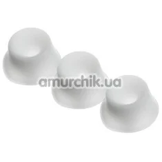 Набор насадок на симулятор орального секса для женщин Womanizer W500, Pro 40, +Size, Starlet (Size M), белый - Фото №1