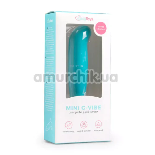Вібратор для точки G Easy Toys Mini G-Vibe, бірюзовий