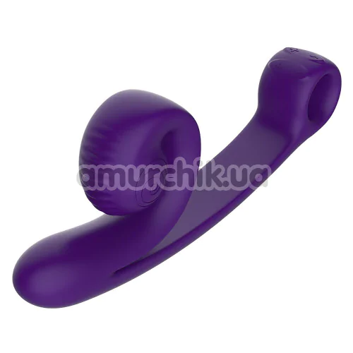 Вибратор для клитора и точки G Snail Vibe Curve, фиолетовый - Фото №1